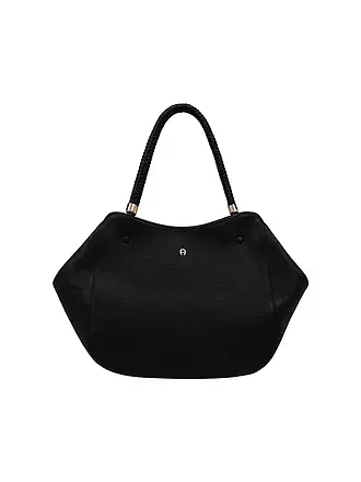 AIGNER | Bolso de cuero - Shopper CARRE SOFT Large | schwarz